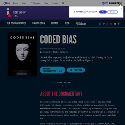 Coded Bias | Films | PBS
