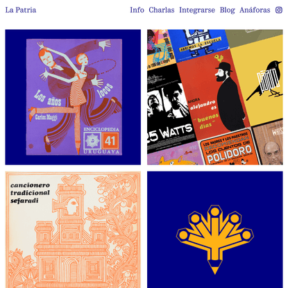 La Patria · Un archivo de diseño gráfico del Uruguay · An archive of graphic design from Uruguay