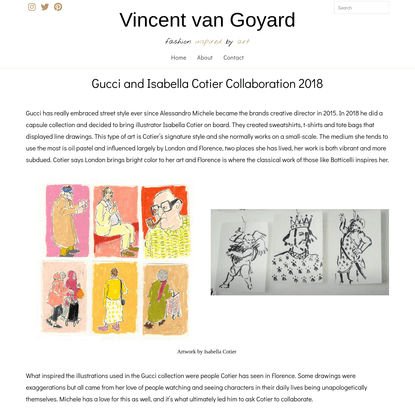 Gucci and Isabella Cotier Collaboration | Art &amp; Fashion