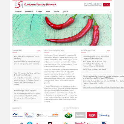 European Sensory Network - Your partner for sensory &amp; consumer research: ESN