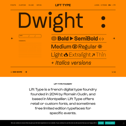 Lift Type - A french digital type foundry