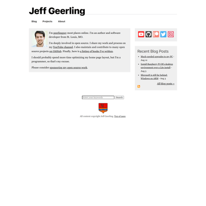 Jeff Geerling - Author and Software Developer in St. Louis, MO
