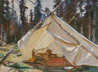 John Singer Sargent - A Tent in the Rockies