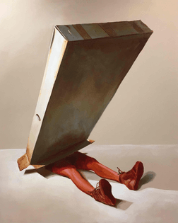 Box No. 19, oil on canvas, 48x60 inches, Craig Hawkins