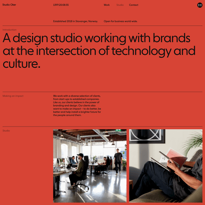 Design studio based in Stavanger, Norway - Studio Oker