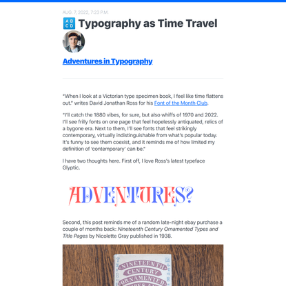 🔠 Typography as Time Travel