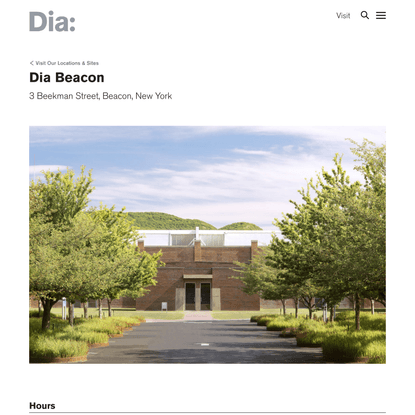 Dia Beacon | Visit Our Locations &amp; Sites | Visit | Dia