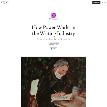 How Power Works in the Writing Industry