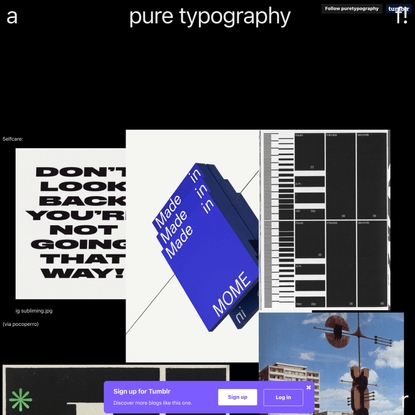 pure typography