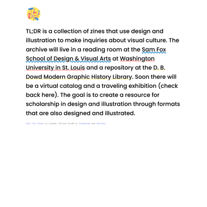 TL;DR Zine Archive