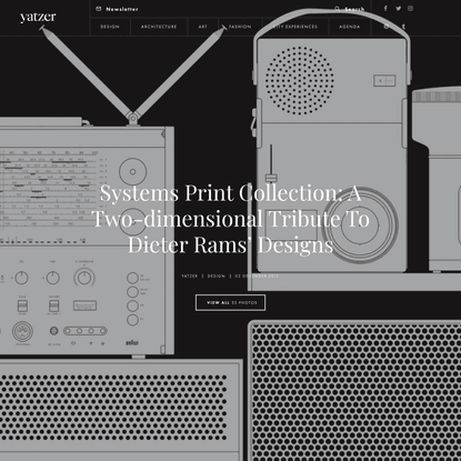 Systems Print Collection: A Two-dimensional Tribute To Dieter Rams’ Designs | Yatzer