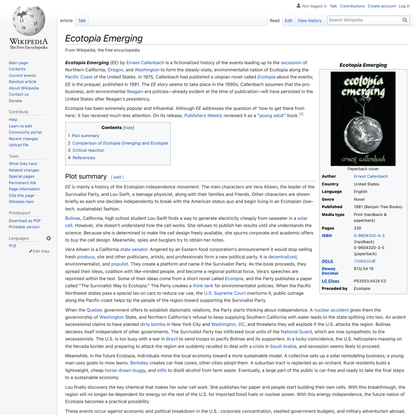 Ecotopia Emerging - Wikipedia