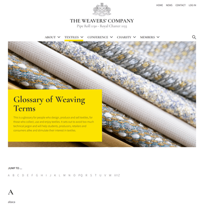 Glossary of Weaving Terms | The Weavers’ Company