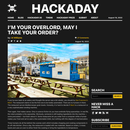 I’m Your Overlord, May I Take Your Order? | Hackaday