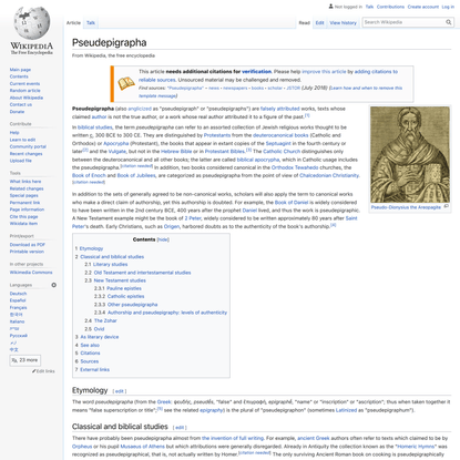 Pseudepigrapha - Wikipedia
