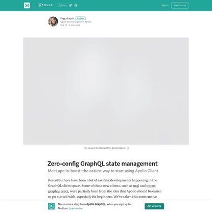 Zero-config GraphQL state management - Apollo GraphQL