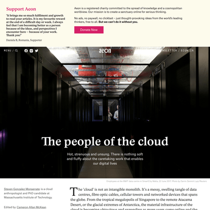 Downtime is not an option – meet the stewards of the cloud | Aeon Essays