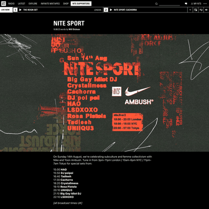 Nite Sport | NTS