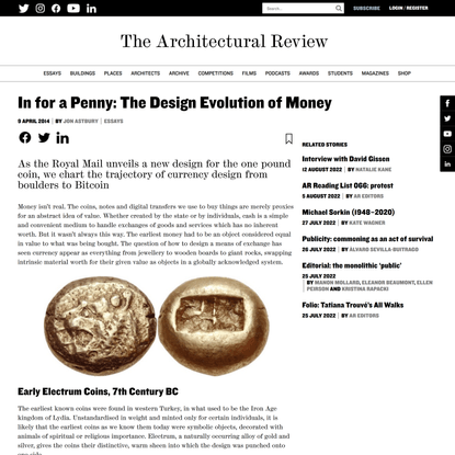 In for a Penny: The Design Evolution of Money - Architectural Review