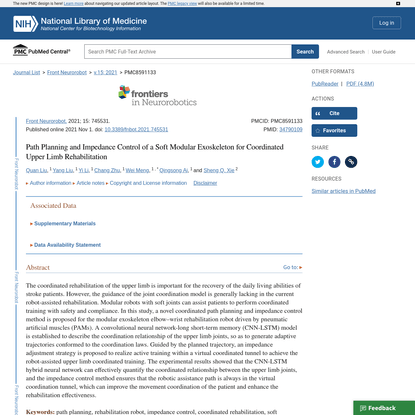 Path Planning and Impedance Control of a Soft Modular Exoskeleton for Coordinated Upper Limb Rehabilitation