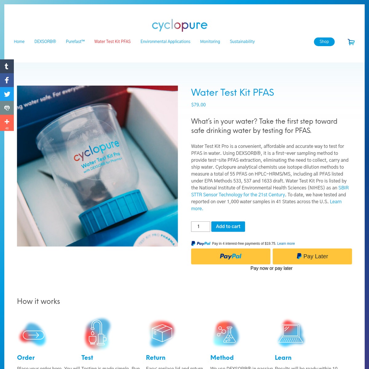 Water Test Kit PFAS Cyclopure — Are.na