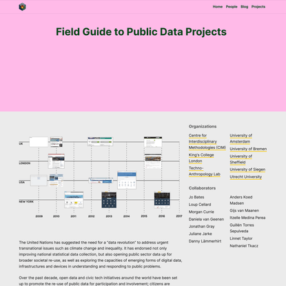 Field Guide to Public Data Projects – Public Data Lab