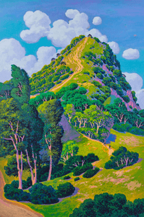 Wong Chun Hei Stephen, MacLehose Trail : Pyramid Hill, 2022, Acrylic on canvas
