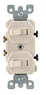 5224-2T Duplex Style Single-Pole / Single-Pole Combination Switch