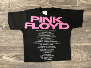 PINK FLOYD Shirt 90s Vintage Local Crew Babies 6- 12 months Tshirt Rock Roll Psychedelic Roger Waters Band Claude USA Tee