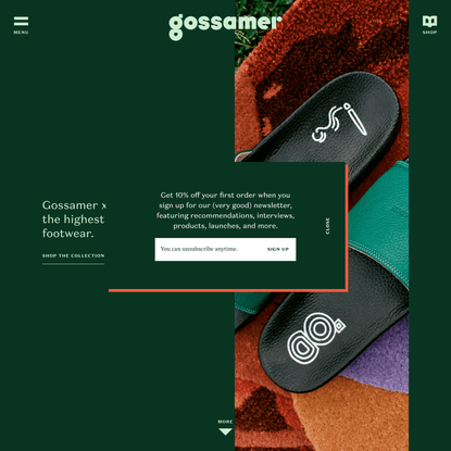 Gossamer | For people who also smoke weed.