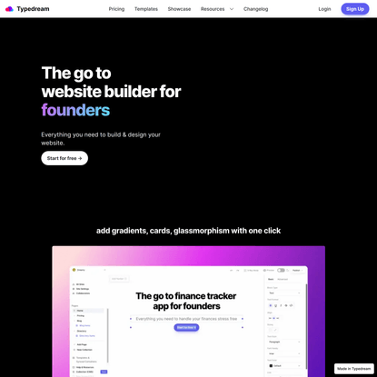 Typedream.com: Free No-Code Website Builder | Create a Free Website