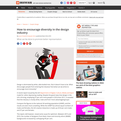 How to encourage diversity in the design industry