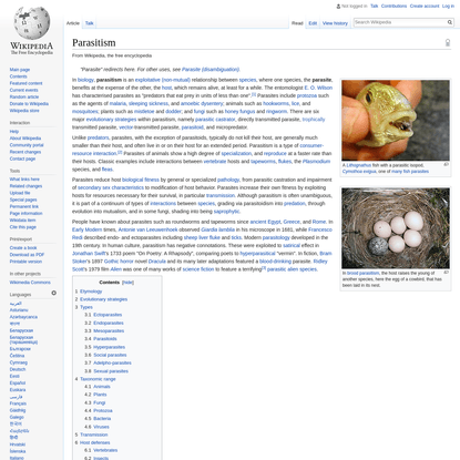 Parasitism - Wikipedia