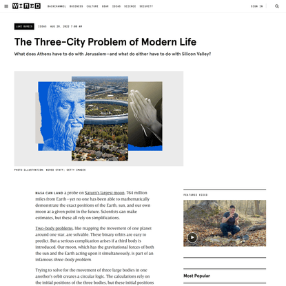 The Three-City Problem of Modern Life | WIRED