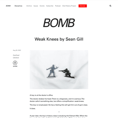 BOMB Magazine | Weak Knees