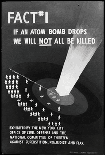 “If an atom bomb drops we will not all be killed” 1951