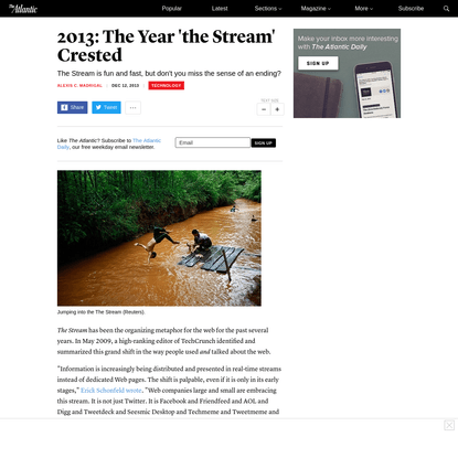2013: The Year 'the Stream' Crested