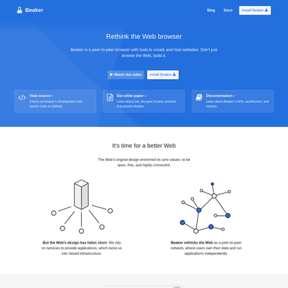 Beaker | Peer-to-peer Web browser. No blockchain required.