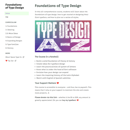 Foundations of Type Design