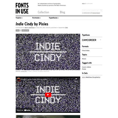 Indie Cindy by Pixies