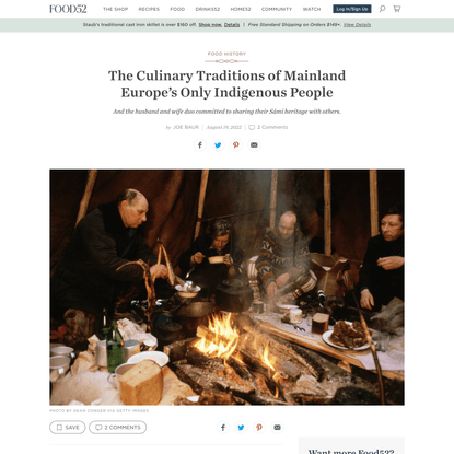 The Culinary Traditions of Mainland Europe’s Only Indigenous People