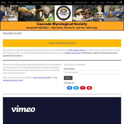 Cascade Mycological Society – Non-profit 501(c)(3) – Education, Research, and Fun with Fungi
