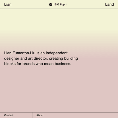 Lian Land | Lian Fumerton-Liu