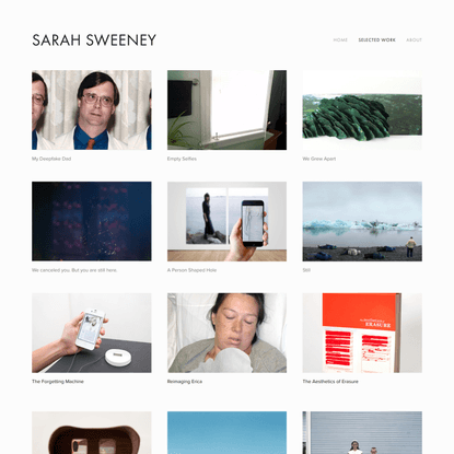 Selected Work — Sarah Sweeney