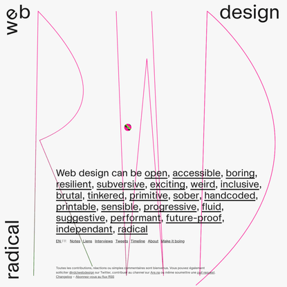 Radical web design