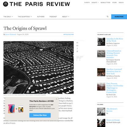 The Paris Review  -  The Origins of Sprawl - The Paris Review