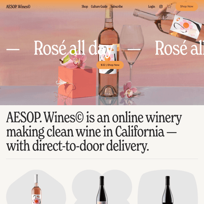AESOP. Wines©