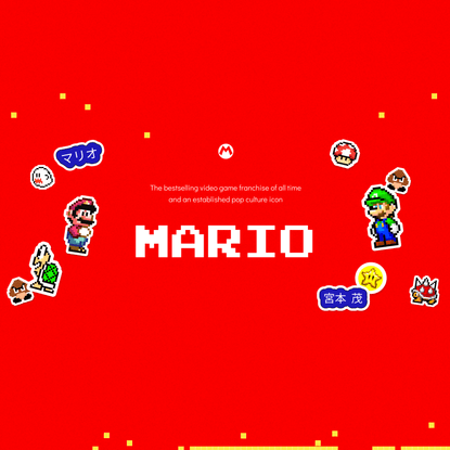 Mario. Pop culture icon