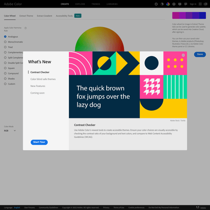 Color wheel, a color palette generator | Adobe Color