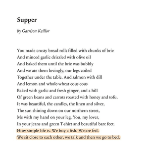 supper by garrisson keillor